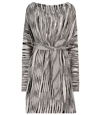One-shoulder cashmere minidress | Missoni