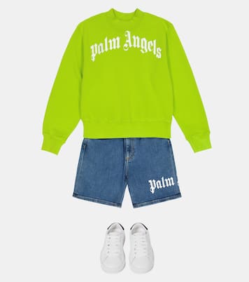 Bedruckte Jeansshorts | Palm Angels Kids