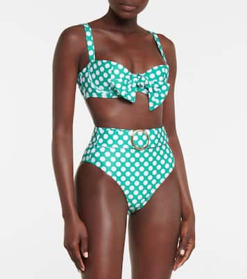 Clara polka-dot bikini top | Alexandra Miro