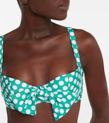 Clara polka-dot bikini top | Alexandra Miro