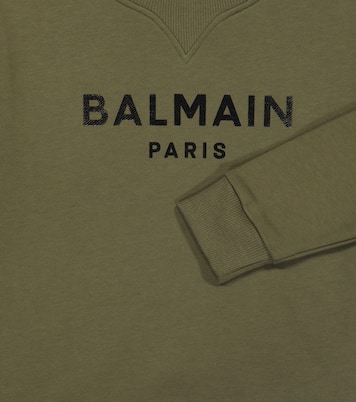 Bedrucktes Sweatshirt aus Baumwolle | Balmain Kids