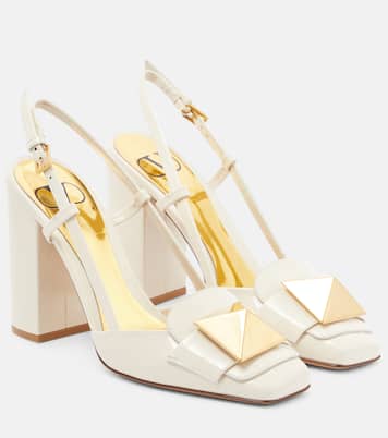 One Stud patent leather slingback pumps | Valentino Garavani