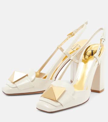 One Stud patent leather slingback pumps | Valentino Garavani