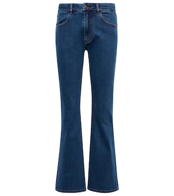 Jeans flared cropped a vita media | See By Chloé