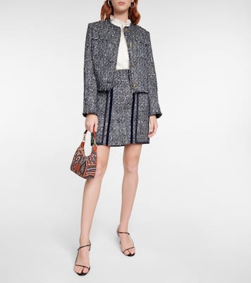 Tweed pencil mini skirt | Etro