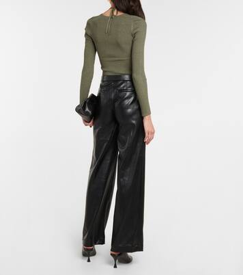 Pantalon ample Lynda en cuir synthétique | Simkhai