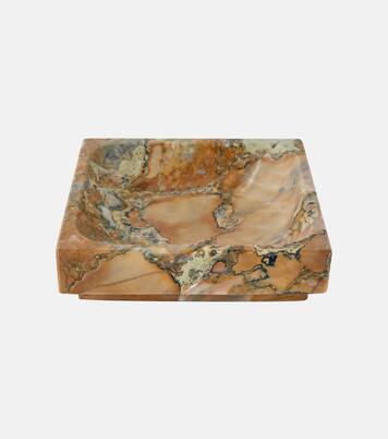 Square marble decorative tray | Michaël Verheyden