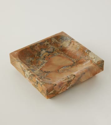 Square marble decorative tray | Michaël Verheyden