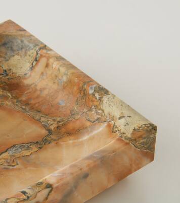 Square marble decorative tray | Michaël Verheyden