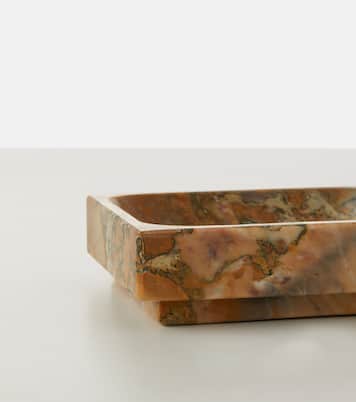 Square marble decorative tray | Michaël Verheyden