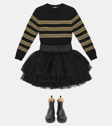 Stiefel Minibootamoi aus Leder | Christian Louboutin Kids