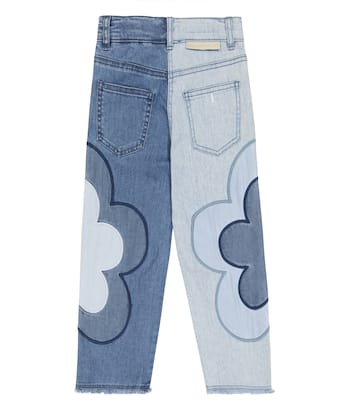 Jeans patchwork con stampa | Stella McCartney Kids