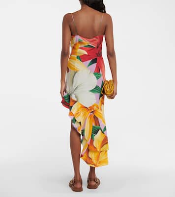 Printed asymmetrical midi dress | Etro