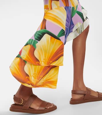 Printed asymmetrical midi dress | Etro