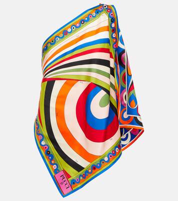 One-Shoulder-Top Iride aus Seide | Pucci