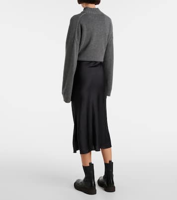 Gonna midi in raso | Brunello Cucinelli
