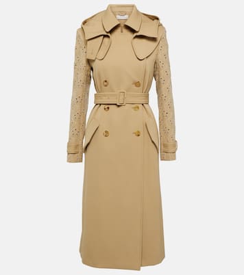 Trench in lana vergine con pizzo | Chloé