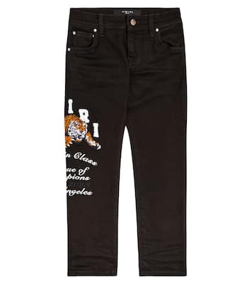 Jeans con logo bordado | Amiri Kids