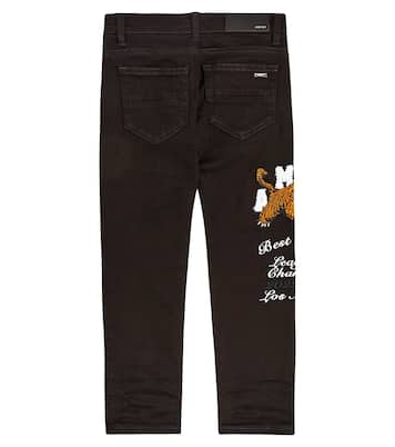 Jeans con logo bordado | Amiri Kids