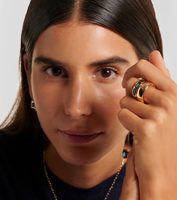 Bague Iconica en or rose 18 ct et topaze | Pomellato