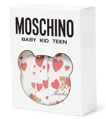 Baby - Tutina in misto cotone con stampa | Moschino Kids