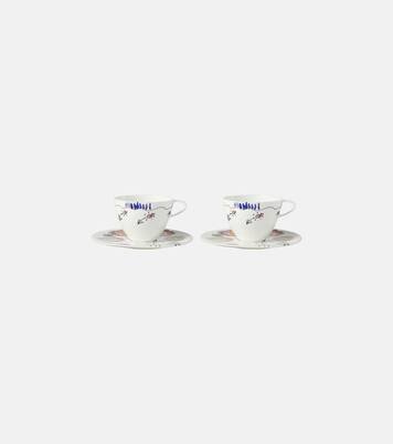 x Marni Anemone Milk set of 2 coffee cups and saucers | Serax