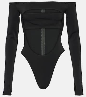 Body Circle con scollo bardot e cut-out | Mugler