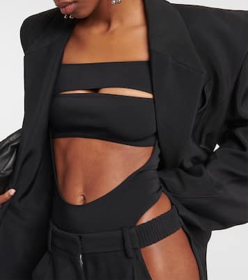 Body Circle con scollo bardot e cut-out | Mugler