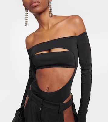 Body Circle con scollo bardot e cut-out | Mugler