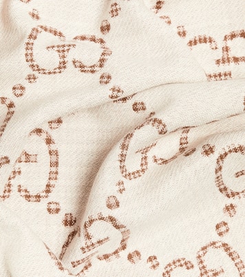 Sciarpa in jacquard di misto lana GG | Gucci