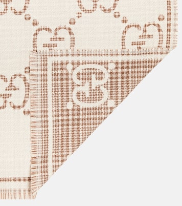 Sciarpa in jacquard di misto lana GG | Gucci