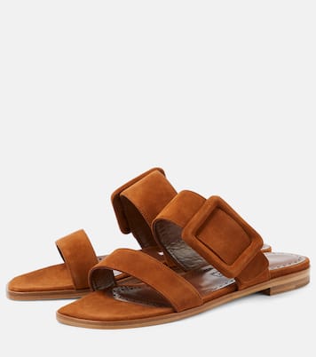 Sandali Titubaflat in suede | Manolo Blahnik