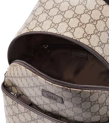 Zaino in canvas GG con pelle | Gucci Kids
