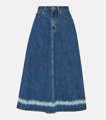 Gonna midi VGold di jeans  | Valentino