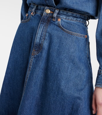 Gonna midi VGold di jeans  | Valentino