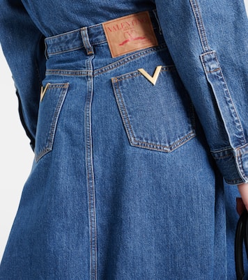 Gonna midi VGold di jeans  | Valentino