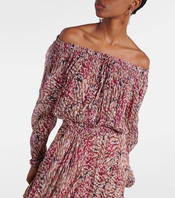 Bedrucktes Off-Shoulder-Maxikleid Volga | Marant Etoile
