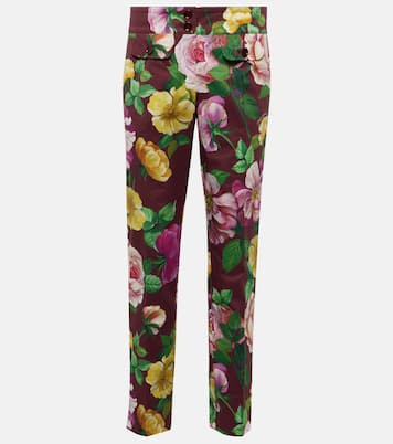 Pantaloni in misto cotone a vita bassa | Dolce&Gabbana