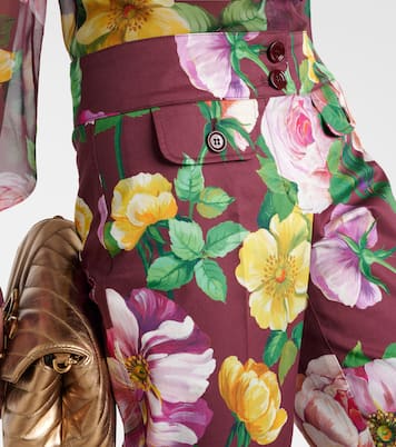 Pantaloni in misto cotone a vita bassa | Dolce&Gabbana