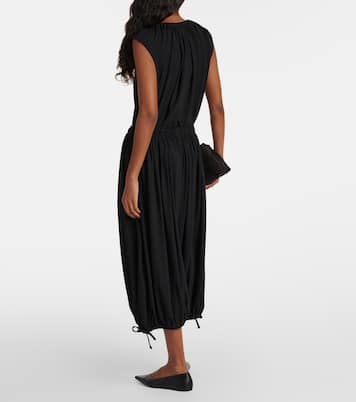 Gathered cropped jersey tapered pants | Toteme