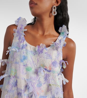 Floral-appliqué minidress | Susan Fang