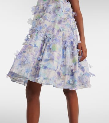 Floral-appliqué minidress | Susan Fang