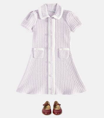 Vestido de punto gofrado | Self-Portrait Kids