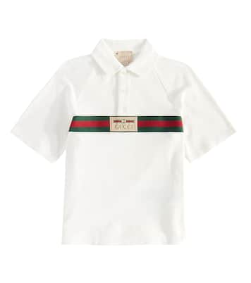 Polo in piqué di misto cotone | Gucci Kids