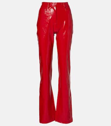 Pantaloni bootcut in similpelle | Norma Kamali