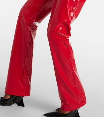 Pantaloni bootcut in similpelle | Norma Kamali