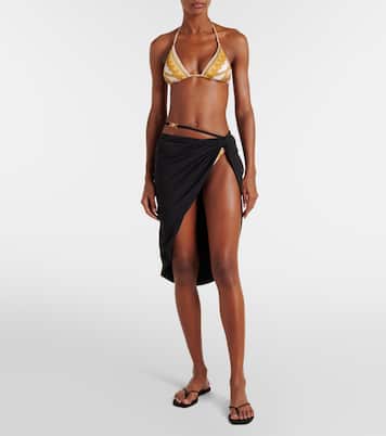 Jersey beach cover-up  | Versace