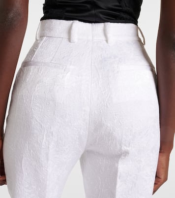Pantalon slim en brocart de coton mélangé | Dolce&Gabbana