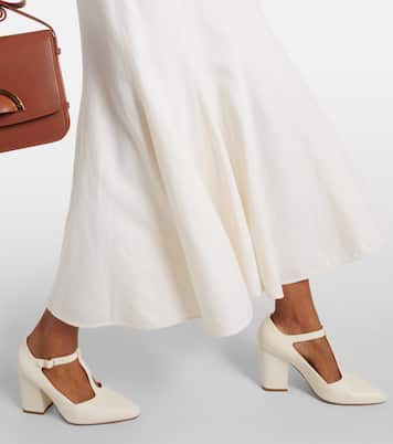 Jupe midi Amy en lin, laine et soie | Gabriela Hearst