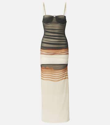 Abito midi Breeze in mesh a righe | SIR
